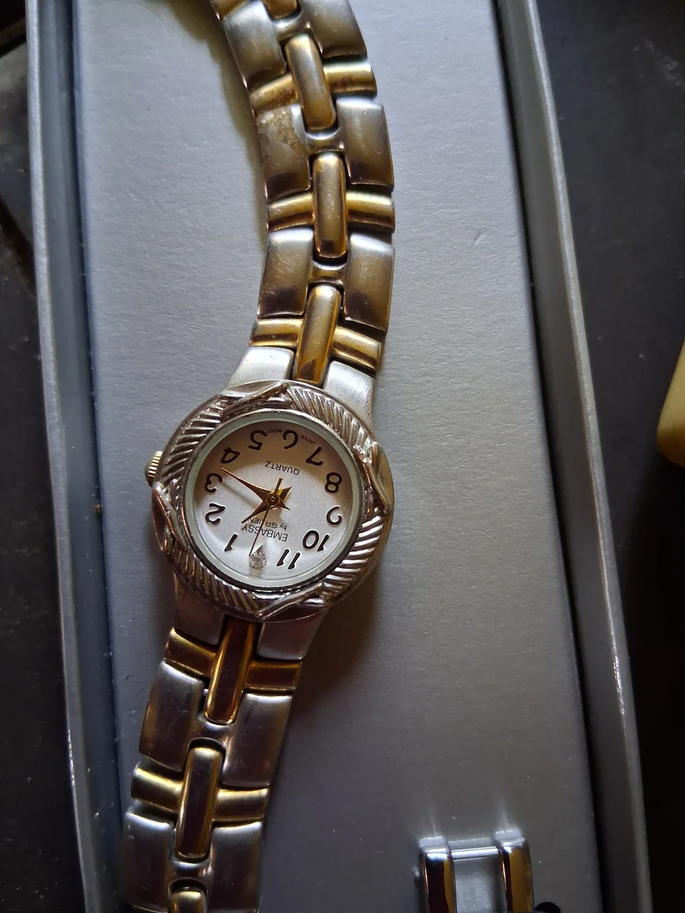 Two-Tone Silver and Gold Women's Bracelet Watch - Classic Design